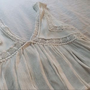 Lace Tank Top with Open Back!